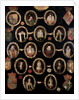 Genealogical chart tracing the Tudor roots of Mary Stuart, Queen of Scots and her son James VI of Scotland and I of England c.1603 by English School