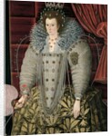 Portrait thought to be of Queen Elizabeth I hanging in the Great Hall by English School