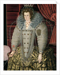 Portrait thought to be of Queen Elizabeth I hanging in the Great Hall by English School