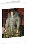 Portrait thought to be of Queen Elizabeth I hanging in the Great Hall by English School