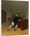 Sir Roger Newdigate in the Library at Arbury by Arthur Devis