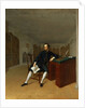 Sir Roger Newdigate in the Library at Arbury by Arthur Devis
