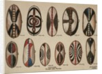 Uganda - Painted hide shields, 1909 by William Downing Webster