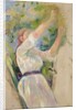 Girl gathering cherries, 1891 by Berthe Morisot