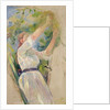Girl gathering cherries, 1891 by Berthe Morisot