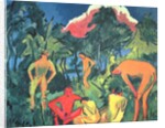 Nudes in the Sun, Moritzburg by Ernst Ludwig Kirchner