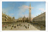 Piazza San Marco looking towards the Basilica di San Marco by Canaletto