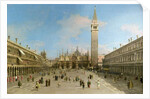 Piazza San Marco looking towards the Basilica di San Marco by Canaletto