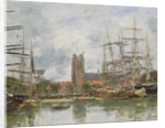 A French Port, 1884 by Eugene Louis Boudin