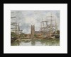 A French Port, 1884 by Eugene Louis Boudin