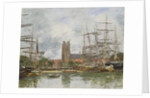 A French Port, 1884 by Eugene Louis Boudin