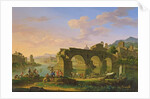 The Ponte Rotto in Rome by Jacob de Heusch