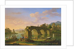 The Ponte Rotto in Rome by Jacob de Heusch