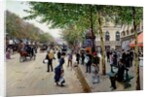 Parisian street scene by Jean Beraud