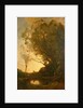 The Evening by Jean Baptiste Camille Corot