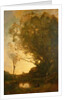 The Evening by Jean Baptiste Camille Corot