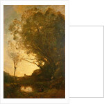 The Evening by Jean Baptiste Camille Corot