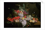 Still Life with Lemon, Oysters, Lobster and Fruit, 1658 by Joris van Son