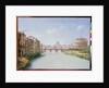 View of the Ponte and Castel Sant'Angelo in Rome by Christoffer-Wilhelm Eckersberg