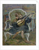 Girl Playing a Mandolin by Henri Lebasque
