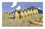 Seven Cornstooks in Upper Hungary, c.1906 by Adrian Scott Stokes