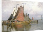 Fishing boats leaving Zuyderzee Port, 1899 by Adrian Scott Stokes