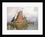 Fishing boats leaving Zuyderzee Port, 1899 by Adrian Scott Stokes