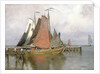 Fishing boats leaving Zuyderzee Port, 1899 by Adrian Scott Stokes