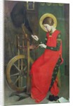 St. Elizabeth of Hungary spinning Wool for the Poor, c. 1895 by Marianne Stokes