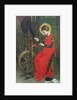 St. Elizabeth of Hungary spinning Wool for the Poor, c. 1895 by Marianne Stokes
