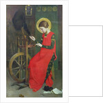 St. Elizabeth of Hungary spinning Wool for the Poor, c. 1895 by Marianne Stokes