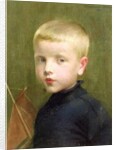 Portrait of a Boy with a Model Sailing Boat, 1893 by Marianne Stokes