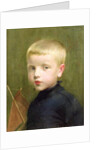 Portrait of a Boy with a Model Sailing Boat, 1893 by Marianne Stokes