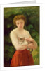 Country Girl and her Kitten by Charles Landelle