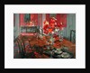 Tulips in a Red Dining Room by Susan Ryder