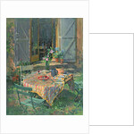 Courtyard and Blue Doors by Susan Ryder