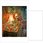 Lamp and Tulips by Susan Ryder