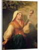 Young Woman Spinning Wool by Abraham Solomon
