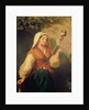 Young Woman Spinning Wool by Abraham Solomon