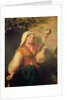 Young Woman Spinning Wool by Abraham Solomon