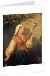 Young Woman Spinning Wool by Abraham Solomon