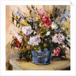 Flowers in a bucket by Miranda Legard
