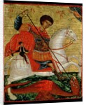 Icon of St. George and the Dragon by School Cretan