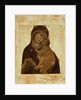 Virgin of the Don embracing the blessing Christ Child, Russian icon, 17th century by School Russian