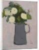 White flowers, grey jug, 2017 by Michael (BACS) Clark