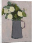 White flowers, grey jug, 2017 by Michael (BACS) Clark