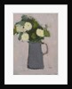 White flowers, grey jug, 2017 by Michael (BACS) Clark