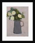 White flowers, grey jug, 2017 by Michael (BACS) Clark