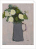 White flowers, grey jug, 2017 by Michael (BACS) Clark