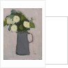White flowers, grey jug, 2017 by Michael (BACS) Clark